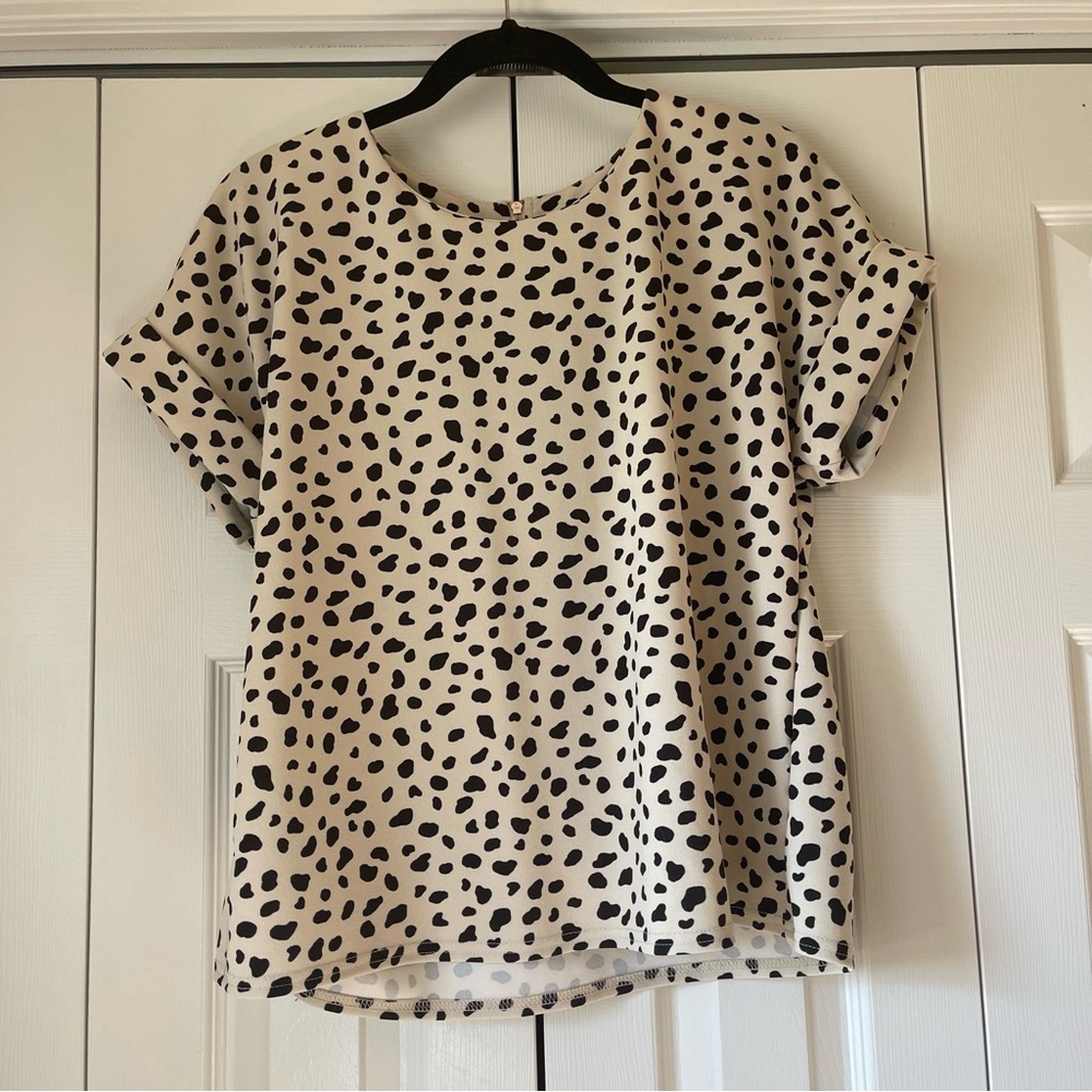 Dalmatian Print Blouse - S